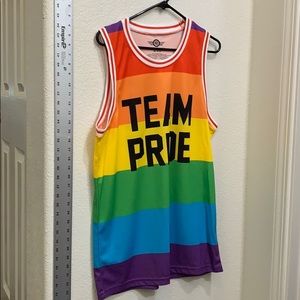 MED - “Team Pride” jersey tank top